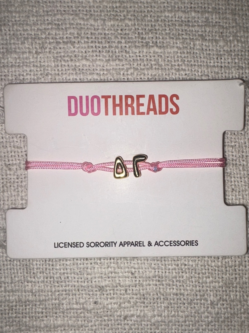 Pink Sorority Bracelet - Delta Gamma